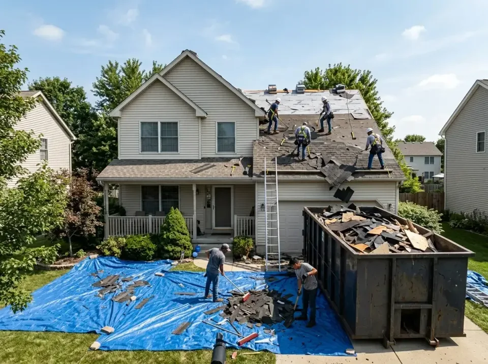 roof-replacement-debris-remova-004 — frequently asked questions, Cheapest Dumpster Rentals in Park City, IL